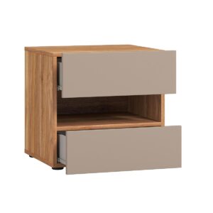 wohnli-moebel-suche-800001830629-1 NACHTTISCH Iséa Taupe Holzwerkstoff Petits-meubles Möbel > Kommoden & Schubladenschränke > Nachttische Taupe