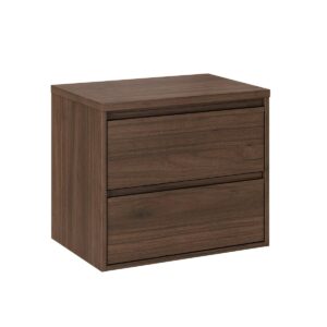 wohnli-moebel-suche-800001830816-1 WASCHTISCH 60cm Edmé Dunkles Holz Holzwerkstoff Petits-meubles Möbel > Schränke > Badezimmerschränke > Waschtische Braun