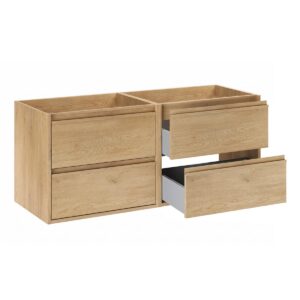 WASCHTISCHUNTERSCHRANK 120cm Edmé Holz Holzwerkstoff Petits-meubles Möbel > Schränke > Badezimmerschränke > Waschbeckenunterschränke Braun