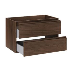 wohnli-moebel-suche-800001830836-1 WASCHTISCH 81cm Edmé Dunkles Holz Holzwerkstoff Petits-meubles Möbel > Schränke > Badezimmerschränke > Waschtische Braun