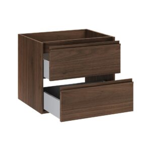 WASCHTISCH 61cm Edmé Dunkles Holz Holzwerkstoff Petits-meubles Möbel > Schränke > Badezimmerschränke > Waschtische Braun