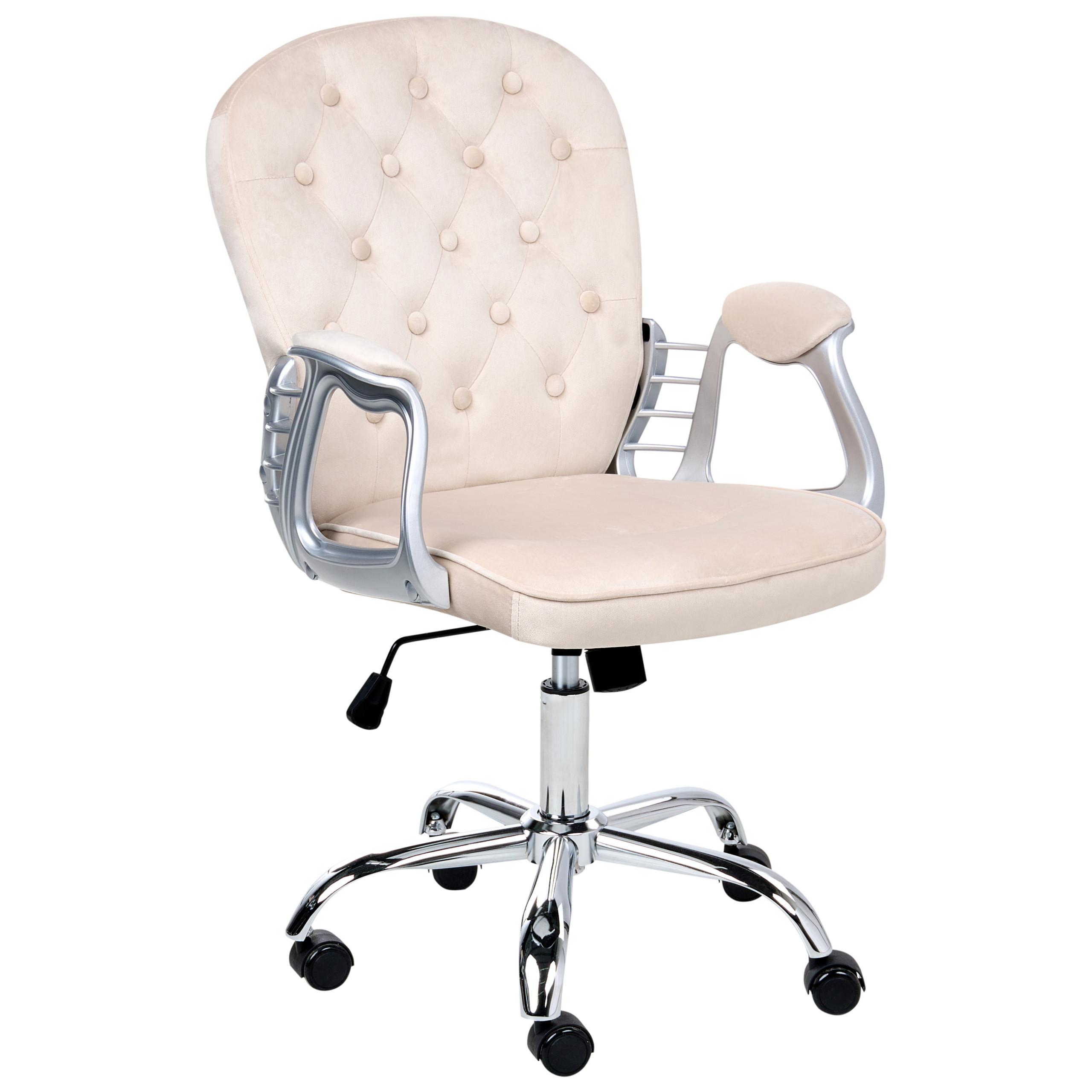 wohnli-moebel-suche-800001830932 Wohnli Möbelsuche - SCHREIBTISCHSTUHL Samtstoff Beige Princess