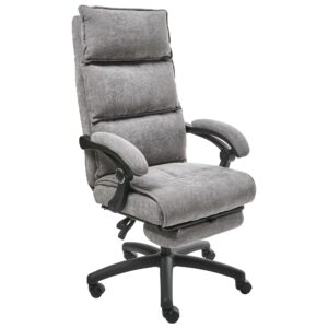 wohnli-moebel-suche-800001830945 Wohnli Möbelsuche - CHEFSESSEL mit Fußstütze Chenillegewebe Grau Eaton