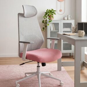 wohnli-moebel-suche-800001830964-1 BÜROSTUHL Rosa Oryn Textil Beliani Möbel > Stühle > Bürostühle > Chefsessel Grau