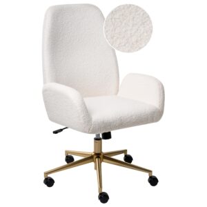 Wohnli Möbelsuche - BÜROSTUHL Bouclé Weiß Clare
