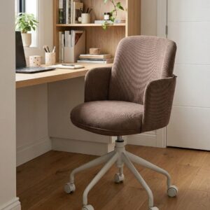BÜROSTUHL Cord Braun Dryden Textil Beliani Möbel > Stühle > Bürostühle > Chefsessel Braun