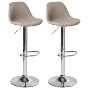 wohnli-moebel-suche-800001831219 Wohnli Möbelsuche - BARHOCKER 2er-Set Stoff drehbar Taupe Kahla
