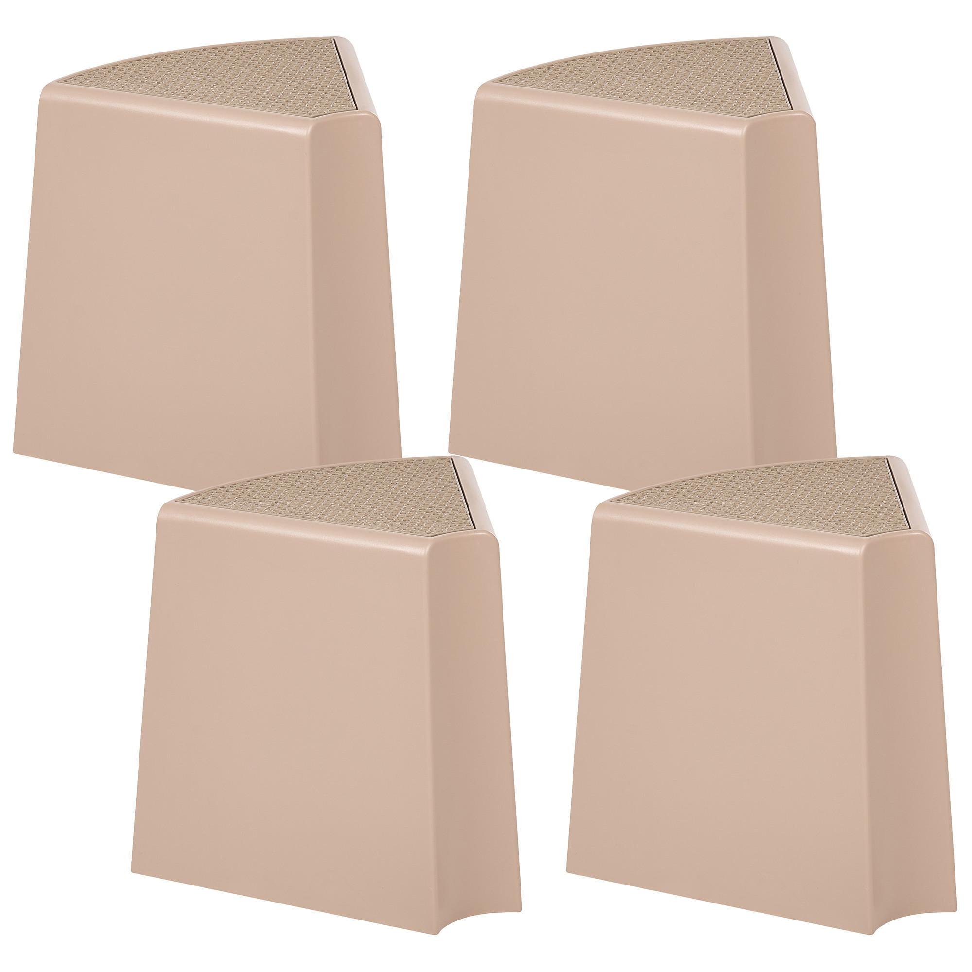 wohnli-moebel-suche-800001831234 Wohnli Möbelsuche - GARTENHOCKER 4er-Set Beige Evros
