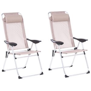 wohnli-moebel-suche-800001831243 Wohnli Möbelsuche - GARTENSTUHL 2er-Set klappbar Metall Beige Asine