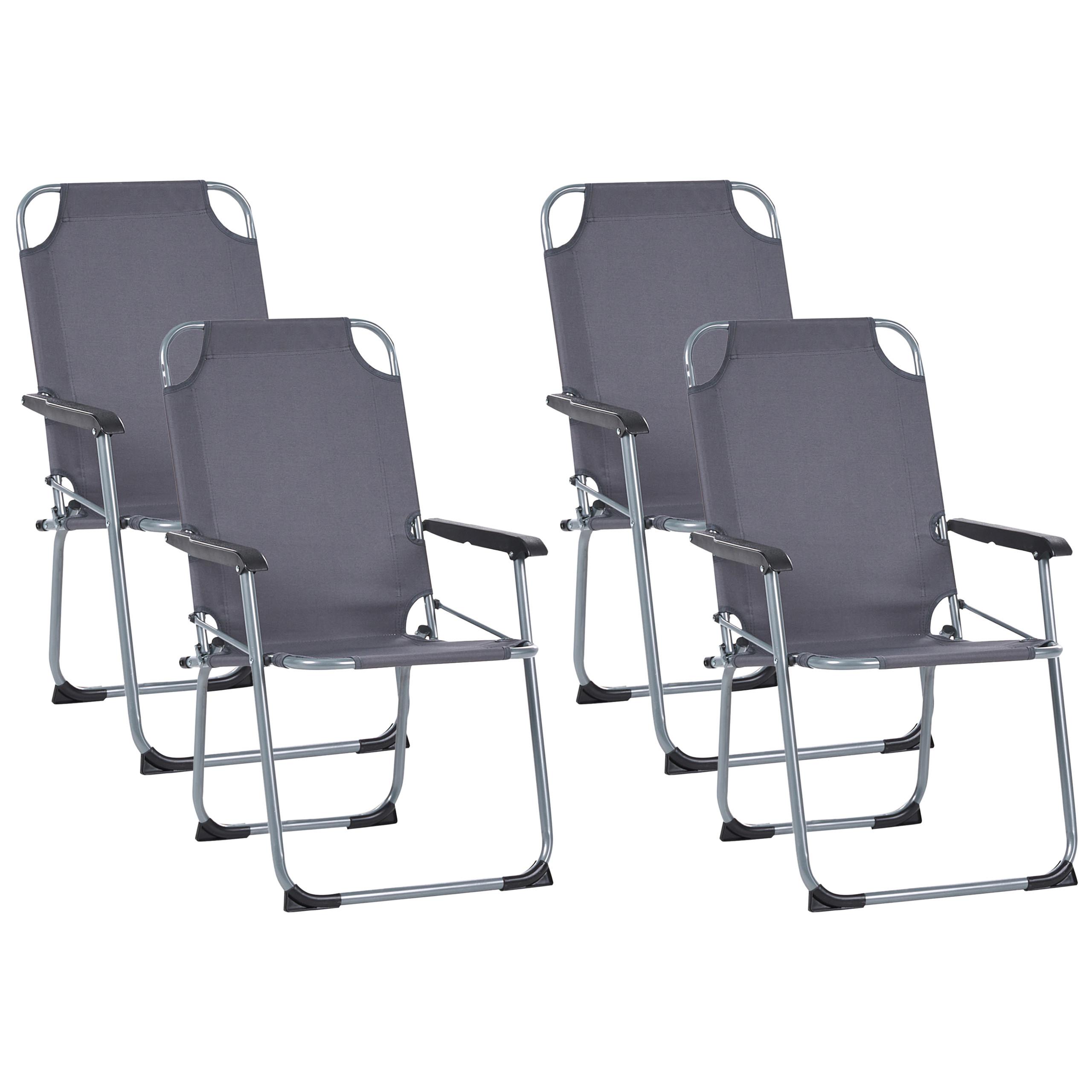 wohnli-moebel-suche-800001831248 Wohnli Möbelsuche - GARTENSTUHL 4er-Set klappbar Metall Grau Galatsi
