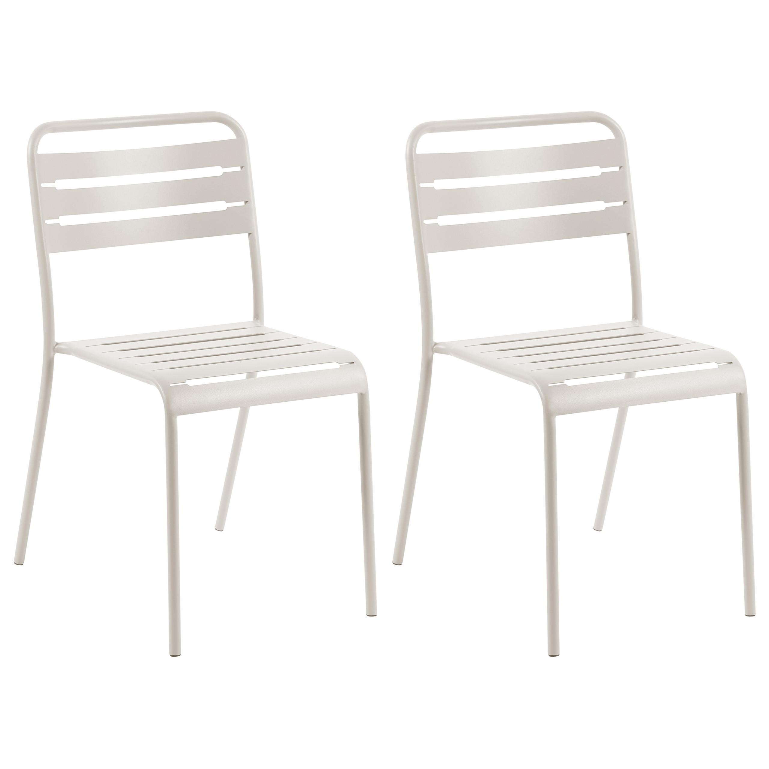 wohnli-moebel-suche-800001831253 Wohnli Möbelsuche - GARTENSTUHL 2er-Set Metall Hellbeige Lefkada