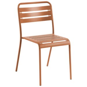 wohnli-moebel-suche-800001831254-1 GARTENSTUHL 2er-Set Metall Braun Lefkada Metall Beliani Garten & Outdoor > Gartenmöbel > Gartenstühle Braun