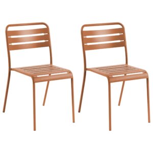 wohnli-moebel-suche-800001831254 Wohnli Möbelsuche - GARTENSTUHL 2er-Set Metall Braun Lefkada
