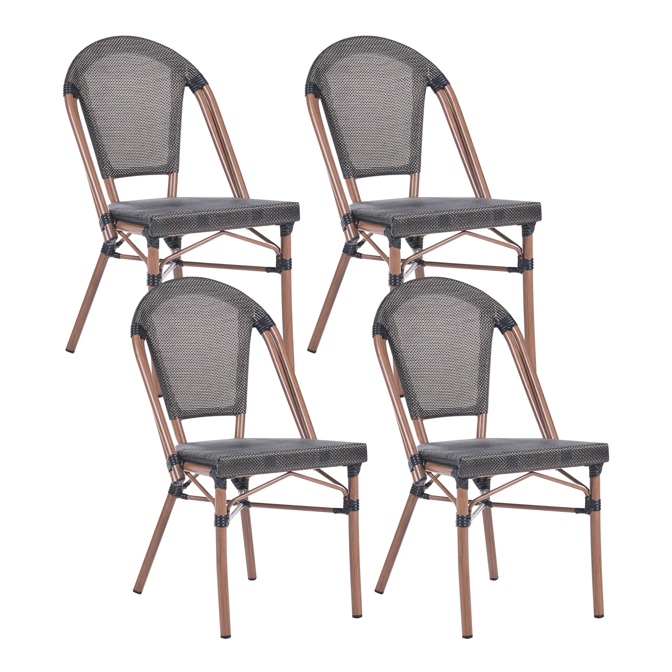 wohnli-moebel-suche-800001831263 Wohnli Möbelsuche - GARTENSTUHL 4er-Set Polyrattan Grau Rifreddo