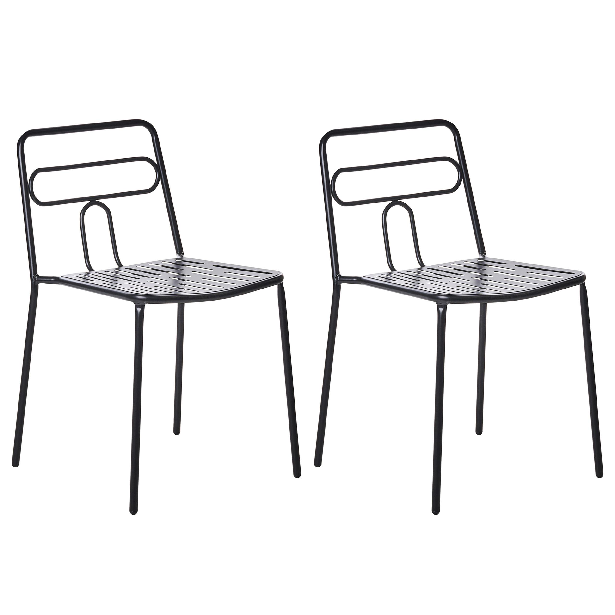 wohnli-moebel-suche-800001831265 Wohnli Möbelsuche - GARTENSTUHL 2er-Set Metall Schwarz Agerola