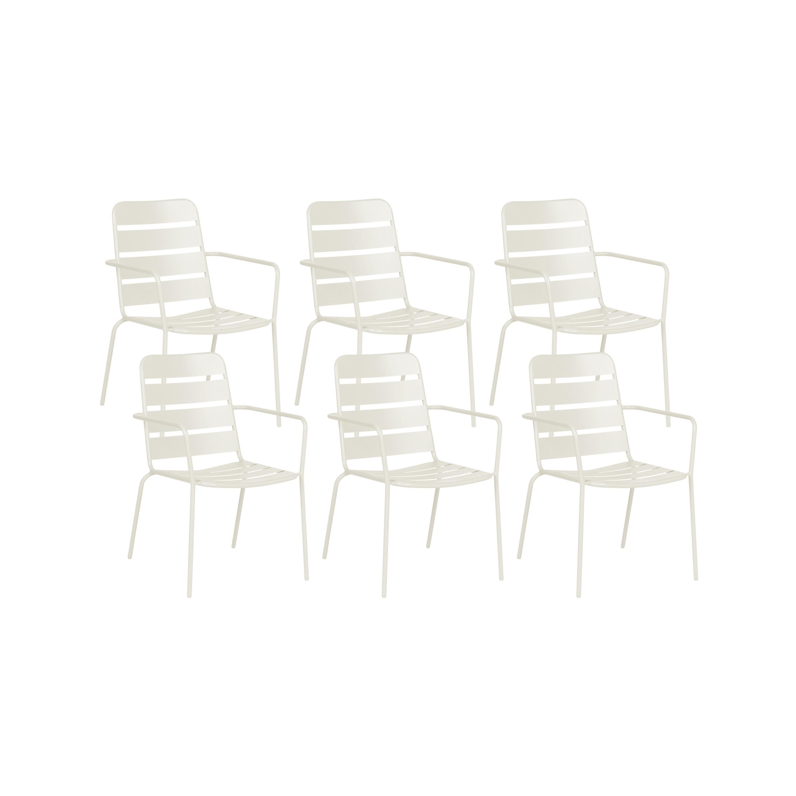 wohnli-moebel-suche-800001831268 Wohnli Möbelsuche - GARTENSTUHL 6er Set Metall Hellbeige Terenzo