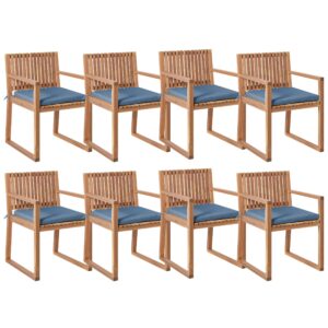 wohnli-moebel-suche-800001831288 Wohnli Möbelsuche - STUHL 8er-Set und Sitzkissen zertifiziertes Akazienholz Blau Sassari Premium