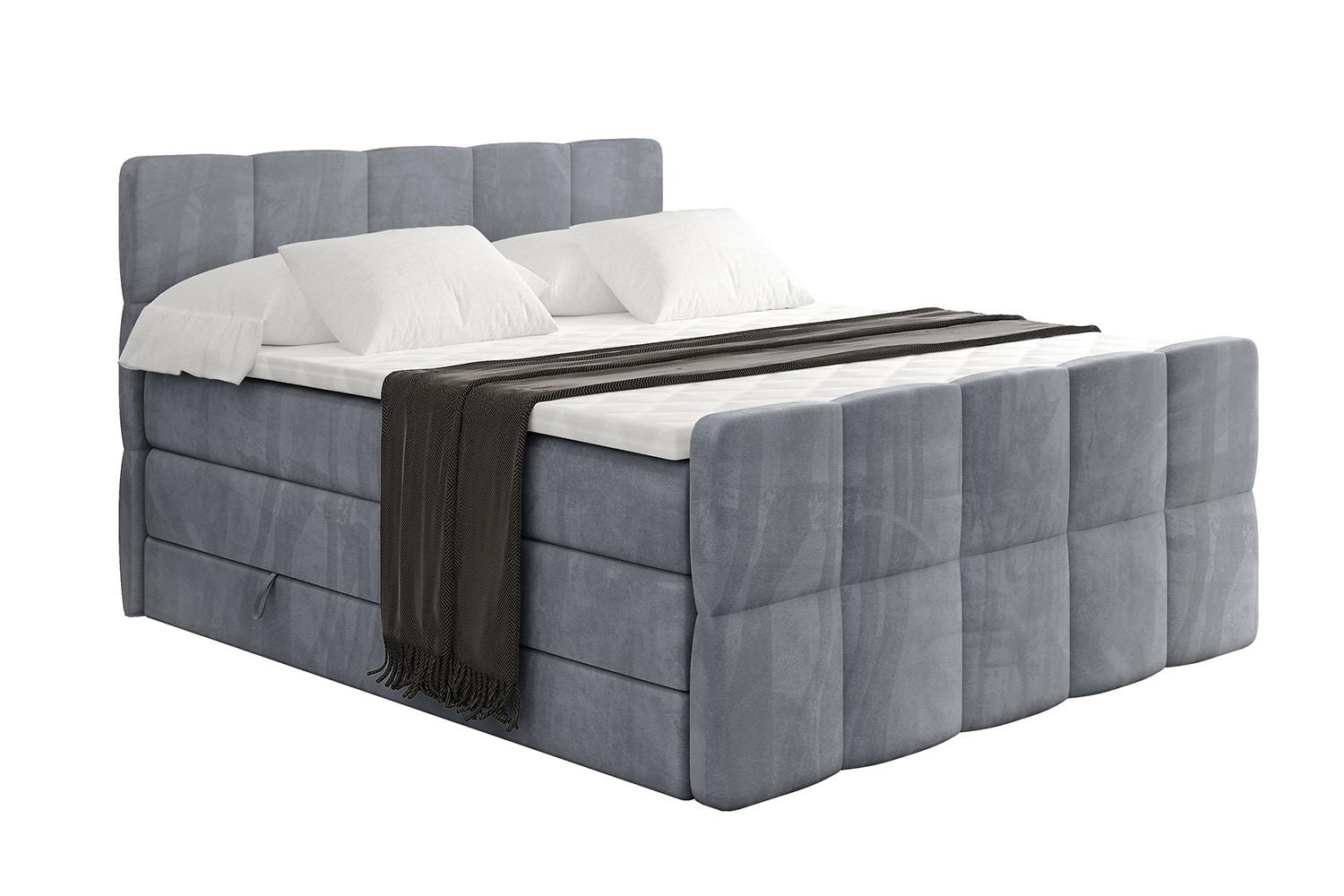 wohnli-moebel-suche-800001834467 Wohnli Möbelsuche - BOXSPRINGBETT mit Matratze und Lattenrost - LIRO-Z KING-200x200 - Grau Casablanca
