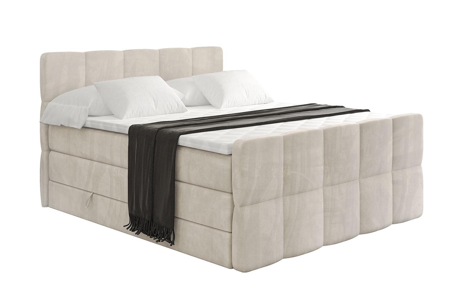 wohnli-moebel-suche-800001834484 Wohnli Möbelsuche - BOXSPRINGBETT mit Matratze und Lattenrost - LIRO-Z KING-180x200 - Beige Casablanca