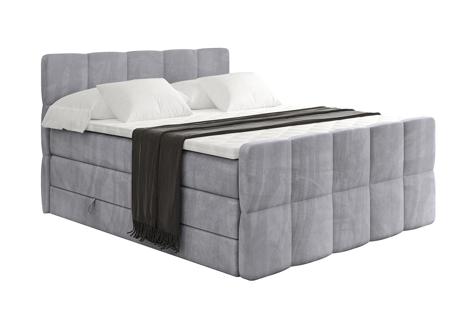 wohnli-moebel-suche-800001834489 Wohnli Möbelsuche - BOXSPRINGBETT mit Matratze und Lattenrost - LIRO-Z KING-200x200 - Grau Monolith