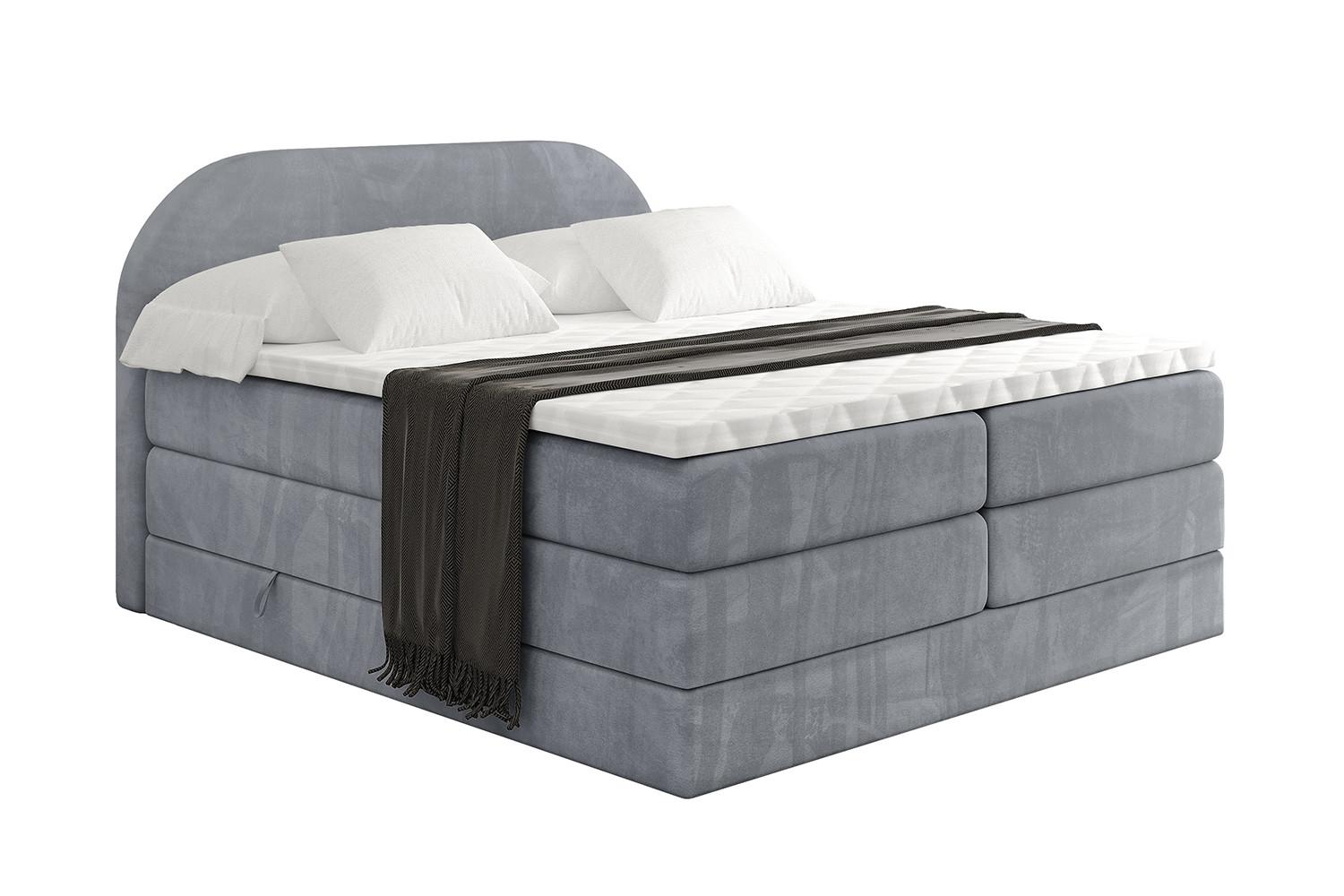 wohnli-moebel-suche-800001834620 Wohnli Möbelsuche - BOXSPRINGBETT mit Matratze und Lattenrost - NOX KING-120x200 - Grau Casablanca