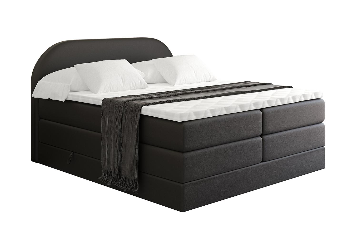 wohnli-moebel-suche-800001834627 Wohnli Möbelsuche - BOXSPRINGBETT mit Matratze und Lattenrost - NOX KING-140x200 - Schwarz