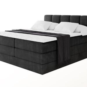 wohnli-moebel-suche-800001834700 Wohnli Möbelsuche - BOXBETT mit Matratze H3/H4 - FAMA KING - 140x200 cm Schwarz Casablanca