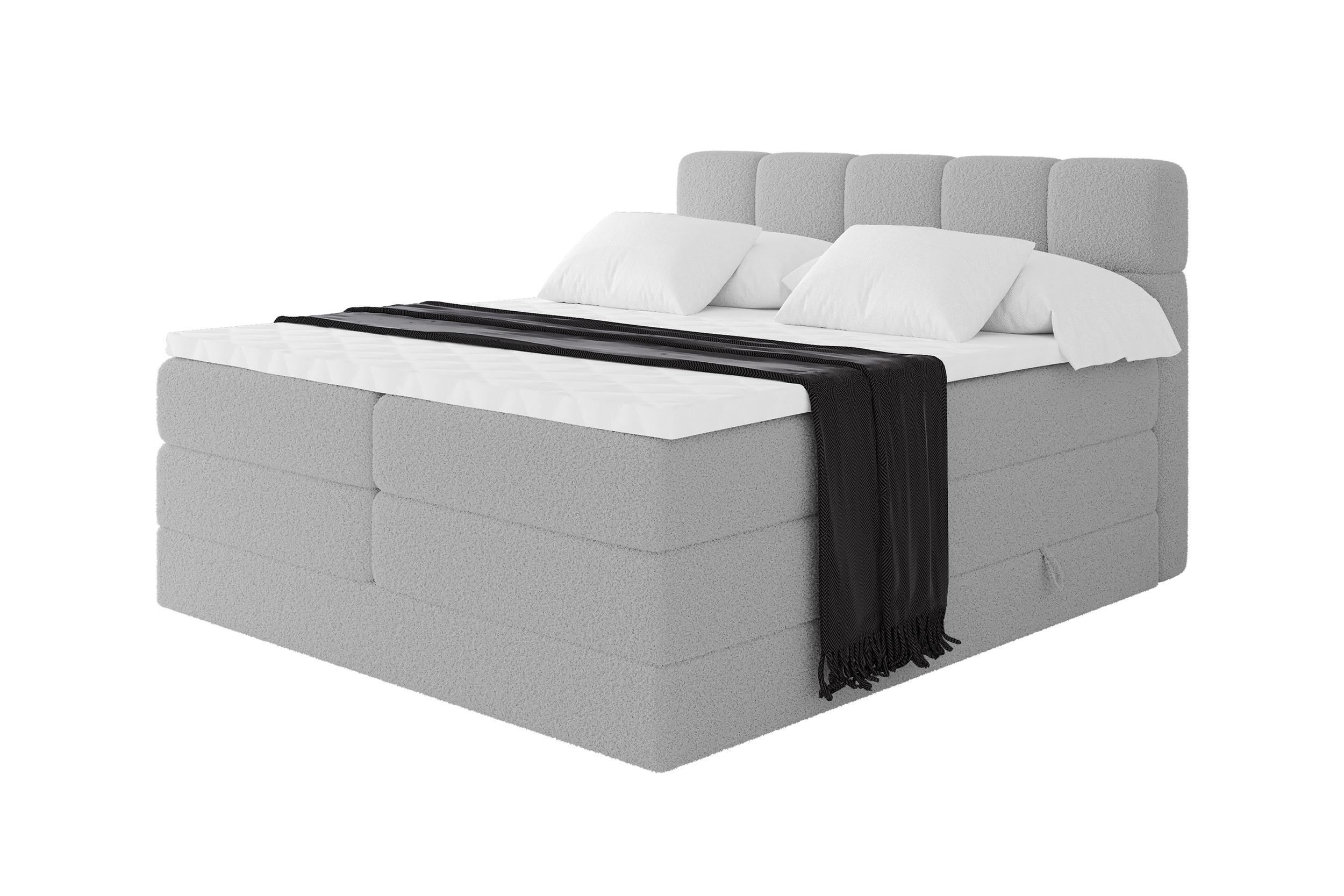 wohnli-moebel-suche-800001834760 Wohnli Möbelsuche - BOXBETT mit Matratze H3/H4 - FAMA KING - 120x200 cm Hellgrau Quelle