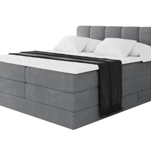 wohnli-moebel-suche-800001834763 Wohnli Möbelsuche - BOXBETT mit Matratze H3/H4 - FAMA KING - 160x200 cm Dunkelgrau Poso