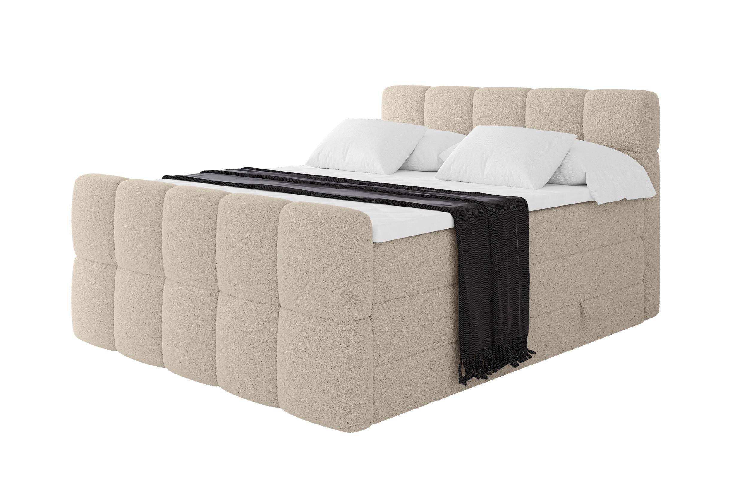 wohnli-moebel-suche-800001835022 Wohnli Möbelsuche - BOXBETT mit Matratze H3/H4 - FAMA-Z KING - 120x200 cm Dunkelbeige Quelle