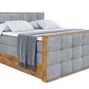 wohnli-moebel-suche-800001835039 Wohnli Möbelsuche - BOXSPRINGBETT mit Matratze H3|H4 und Lattenrost - LOLLI7-Z KING-140x200 - Grau Casablanca