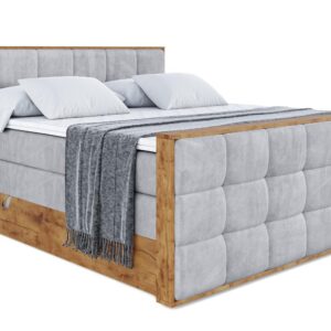 wohnli-moebel-suche-800001835062 Wohnli Möbelsuche - BOXSPRINGBETT mit Matratze H3|H4 und Lattenrost - LOLLI7-Z KING-200x200 - Grau Monolith