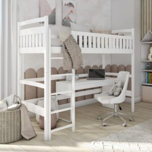 wohnli-moebel-suche-800001835139-1 BETT 90/200 Camille Weiß Holz Petits-meubles Möbel > Betten > Hoch- und Etagenbetten > Hochbetten Weiß