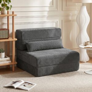 wohnli-moebel-suche-800001836756-1 BODENSTUHL Polyester Dunkelgrau Textil HOMCOM Möbel > Sessel > Polstersessel Grau