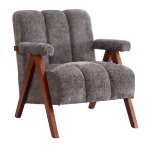 wohnli-moebel-suche-800001844056 Wohnli Möbelsuche - SESSEL Bouclé mit Massivholz-Rahmen Armlehnenstuhl