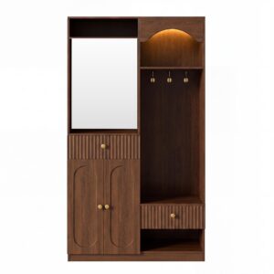 Wohnli Möbelsuche - GARDEROBE 100cm Walnuss mit LED