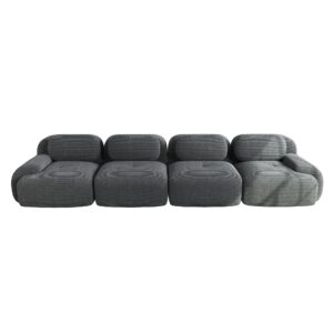 Wohnli Möbelsuche - 4-SITZER SOFA Modulares Boneless Cord Sofa Rahmenlos