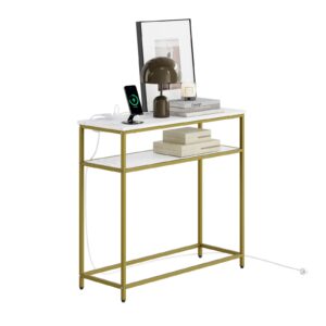 wohnli-moebel-suche-800001844752 Wohnli Möbelsuche - KONSOLENTISCH mit 2 Ablagen und 2 Steckdosen modern 80x30x75 cm