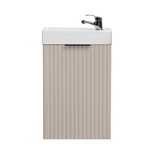 wohnli-moebel-suche-800001855166-1 HANDWASCHBECKEN-MÖBEL 40cm Adriel Kaschmir Holzwerkstoff Petits-meubles Möbel > Schränke > Badezimmerschränke > Waschtische Beige