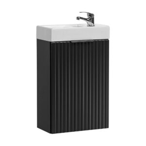 wohnli-moebel-suche-800001855168 Wohnli Möbelsuche - HANDWASCHBECKEN-MÖBEL 40cm Adriel Mattschwarz
