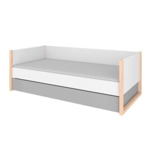 wohnli-moebel-suche-800001855193-1 BETT 90/200 Grau Holzwerkstoff Petits-meubles Möbel > Betten Grau