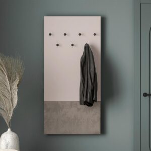 EINGANGSMÖBEL Alos Kaschmir und Holz Holzwerkstoff Petits-meubles Garderoben > Garderobenhaken Beige