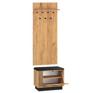 wohnli-moebel-suche-800001855201-1 EINGANGSMÖBEL Nilo Holz Holzwerkstoff Petits-meubles Garderoben > Garderobenhaken Braun