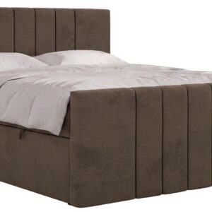 wohnli-moebel-suche-800001858887 Wohnli Möbelsuche - BOXBETT INERO DUO 200/200 - Braun Velvet - Topper Visco - H4