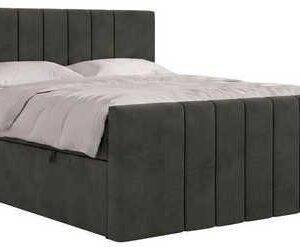 wohnli-moebel-suche-800001858935 Wohnli Möbelsuche - BOXBETT INERO DUO 140/200 - Dunkelgrau Velvet - Topper Visco - H3