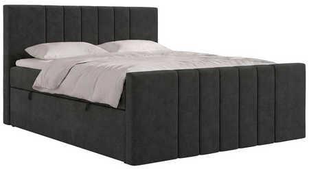 wohnli-moebel-suche-800001858940 Wohnli Möbelsuche - BOXBETT INERO DUO 180/200 - Dunkelgrau Stukture - Topper T25 - H4