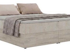 wohnli-moebel-suche-800001859030 Wohnli Möbelsuche - BOXBETT NORDIC ZERO 200/200 - Beige Cord - Topper Visco - H4