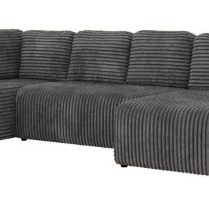 wohnli-moebel-suche-800001859172 Wohnli Möbelsuche - WOHNLANDSCHAFT NESSARO COR U Grau Cord - Links Seite