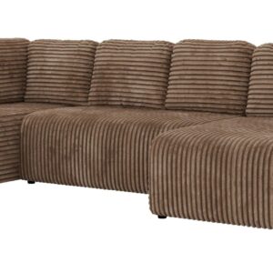 wohnli-moebel-suche-800001859176 Wohnli Möbelsuche - WOHNLANDSCHAFT NESSARO COR U Braun Cord - Links Seite