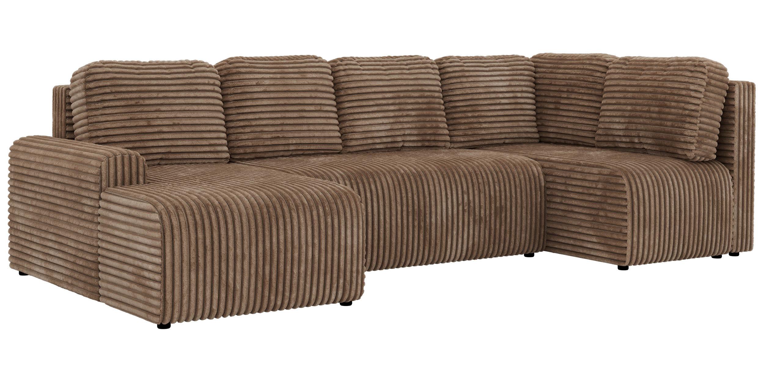 wohnli-moebel-suche-800001859182 Wohnli Möbelsuche - WOHNLANDSCHAFT NESSARO COR U Braun Cord - Rechts Seite